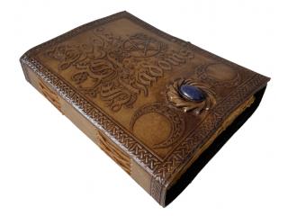 Book Of Shadows The Spell Book Hardcover Embossed Notebook Charcoal ten Color And Handmade